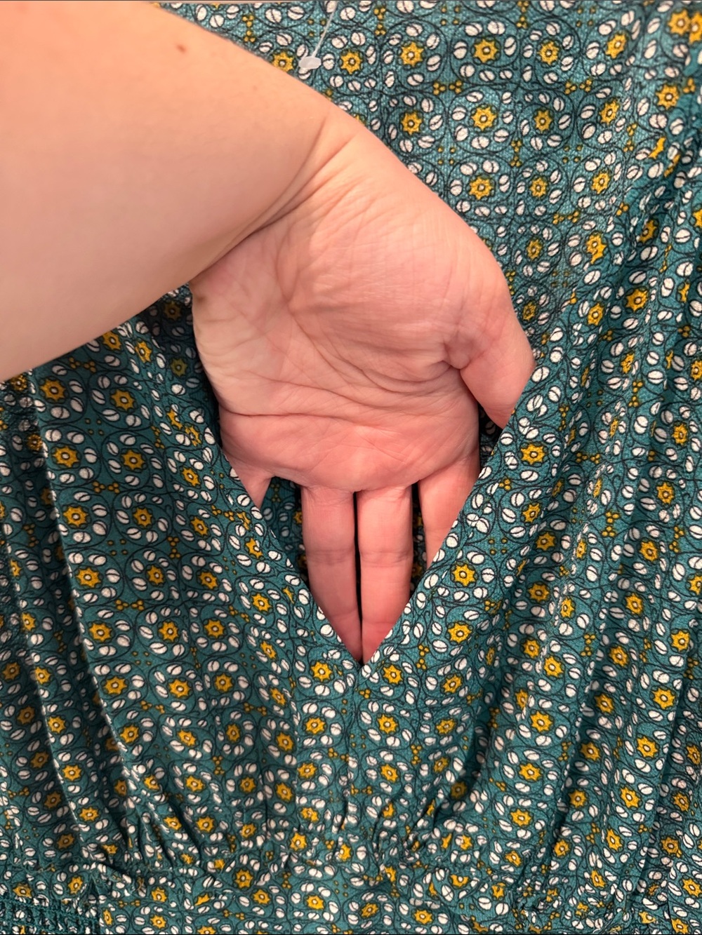 Max Studio Dark Teal Print Maxi Dress - Picture 7 of 15